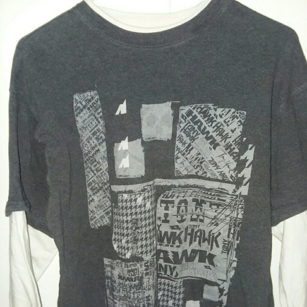 Size M, grey Hawk long sleeve shirt